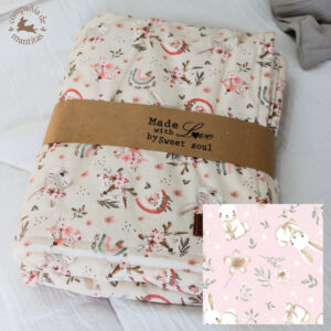 Mantita de Corderito CONEJITA ROSA