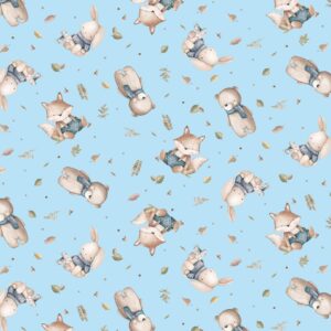 Interlock Bufanda Celeste